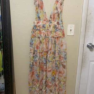 Forever 21 Pastel Floral Maxi Dress